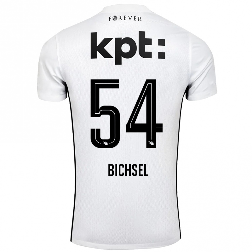 Kids Football Joel Bichsel #54 White Black Away Jersey 2024/25 T-Shirt Australia