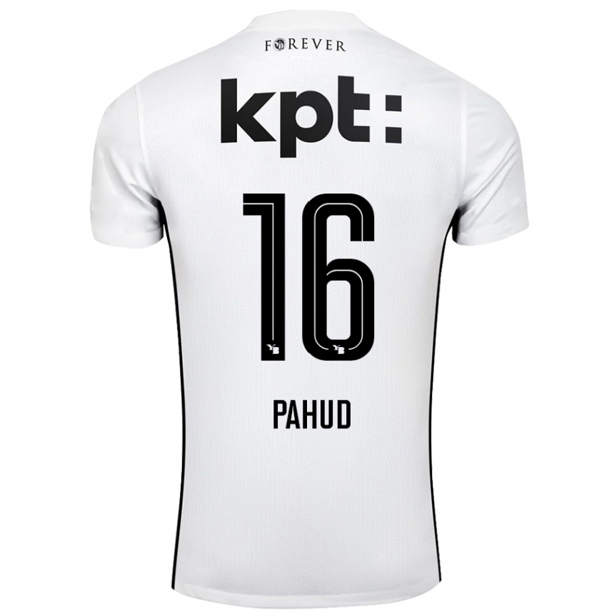 Kids Football Ciril Pahud #16 White Black Away Jersey 2024/25 T-Shirt Australia