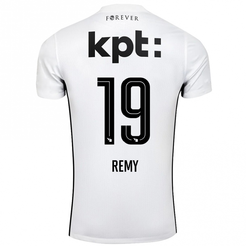 Kids Football Audrey Remy #19 White Black Away Jersey 2024/25 T-Shirt Australia