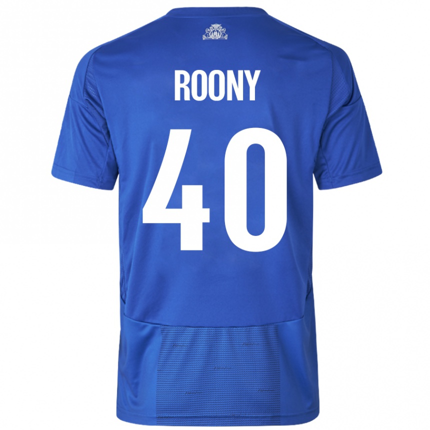 Kids Football Roony Bardghji #40 White Blue Away Jersey 2024/25 T-Shirt Australia