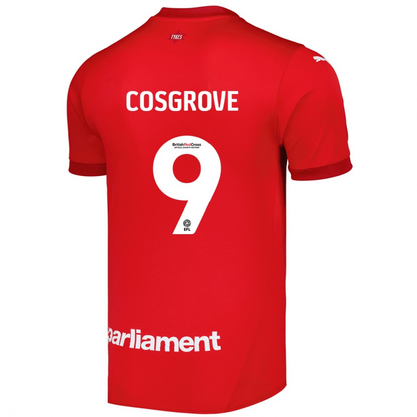 Men Football Sam Cosgrove #9 Red Home Jersey 2024/25 T-Shirt Australia