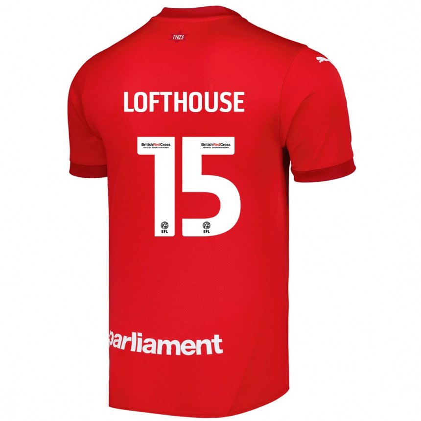 Men Football Kyran Lofthouse #15 Red Home Jersey 2024/25 T-Shirt Australia