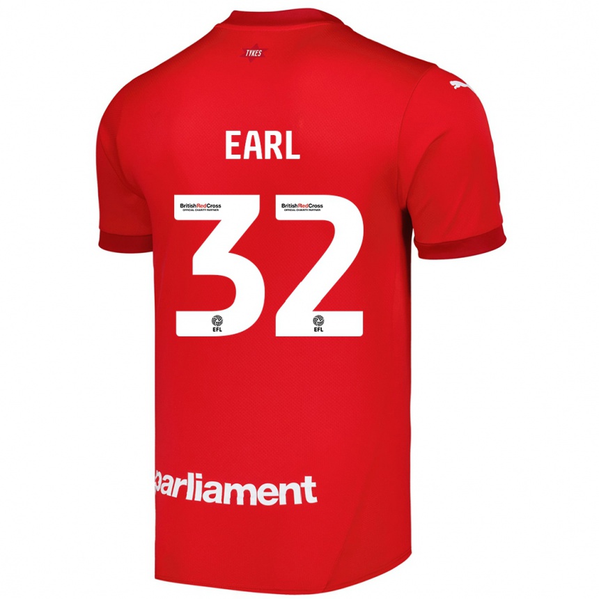 Men Football Josh Earl #32 Red Home Jersey 2024/25 T-Shirt Australia