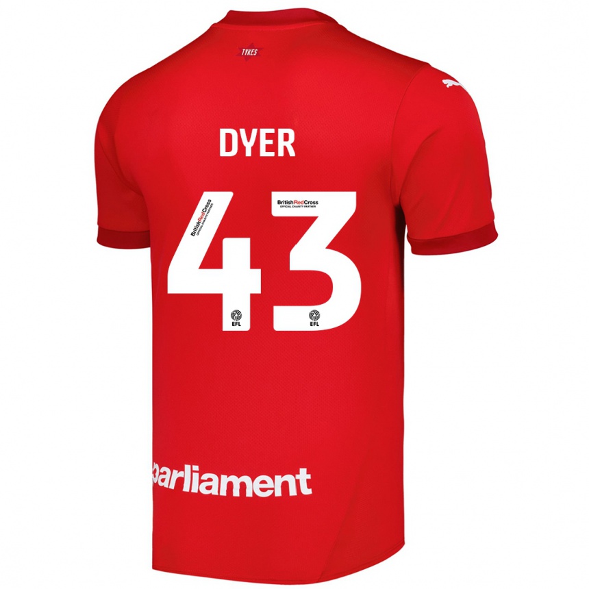 Men Football Josiah Dyer #43 Red Home Jersey 2024/25 T-Shirt Australia