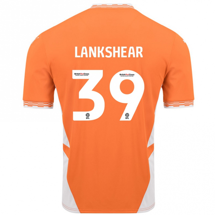 Men Football Alex Lankshear #39 Orange White Home Jersey 2024/25 T-Shirt Australia