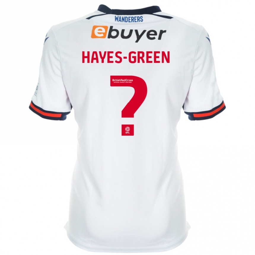 Men Football Charlie Hayes-Green #0 White Home Jersey 2024/25 T-Shirt Australia