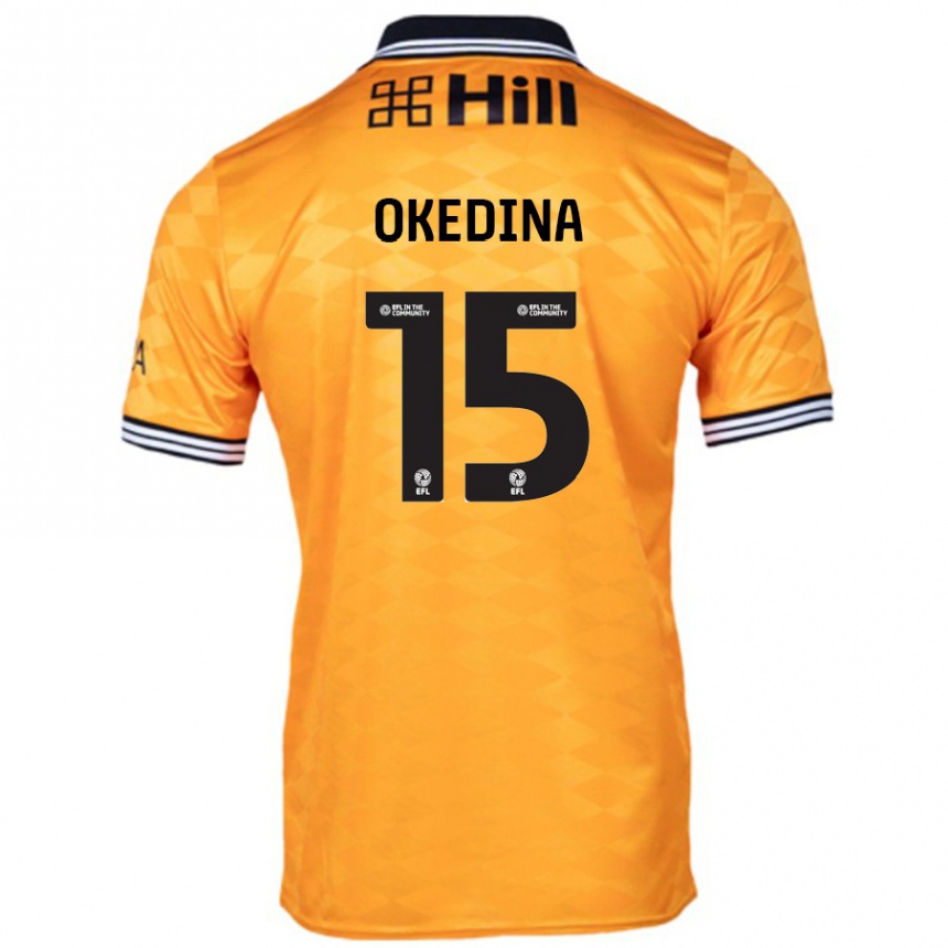 Men Football Jubril Okedina #15 Orange Home Jersey 2024/25 T-Shirt Australia