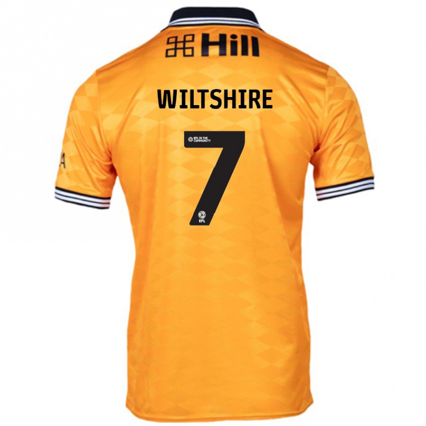 Men Football Sarah Wiltshire #7 Orange Home Jersey 2024/25 T-Shirt Australia