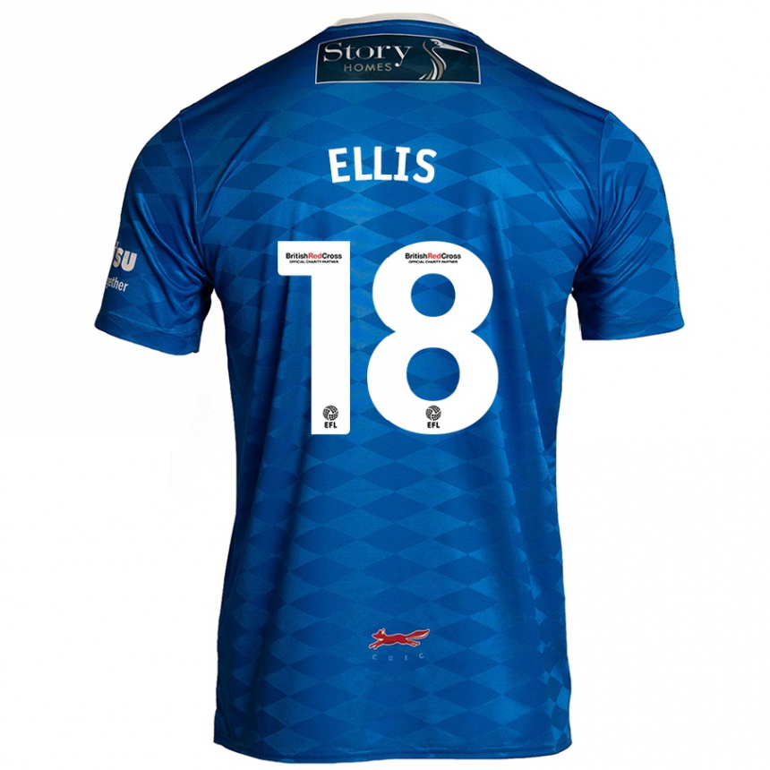 Men Football Jack Ellis #18 Blue Home Jersey 2024/25 T-Shirt Australia