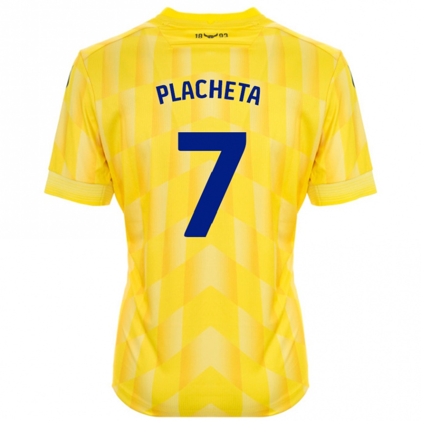 Men Football Przemyslaw Placheta #7 Yellow Home Jersey 2024/25 T-Shirt Australia