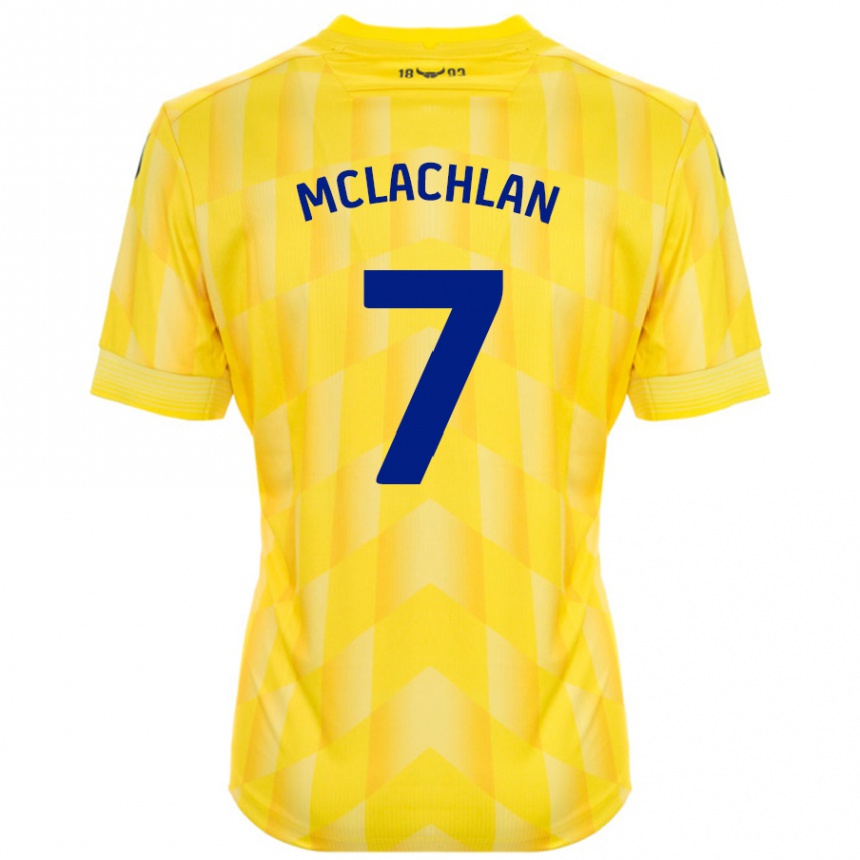 Men Football Daisy Mclachlan #7 Yellow Home Jersey 2024/25 T-Shirt Australia