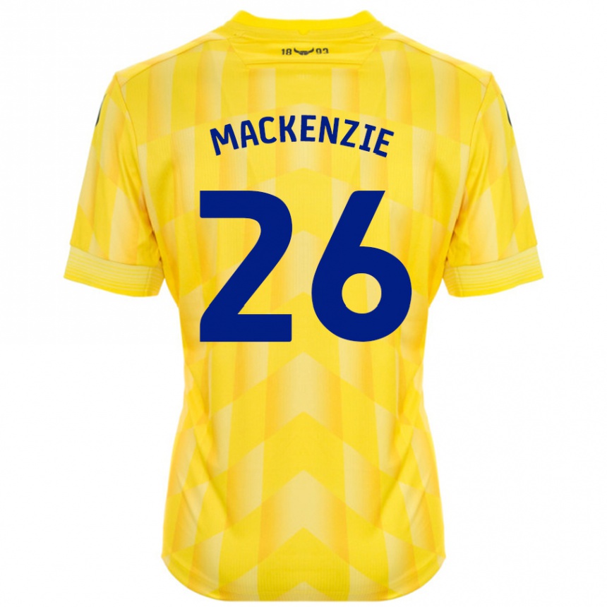 Men Football Hannah Mackenzie #26 Yellow Home Jersey 2024/25 T-Shirt Australia