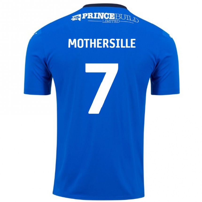 Men Football Malik Mothersille #7 Blue White Home Jersey 2024/25 T-Shirt Australia