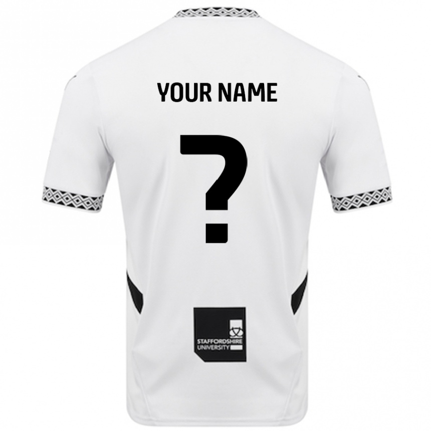 Men Football Your Name #0 White Home Jersey 2024/25 T-Shirt Australia