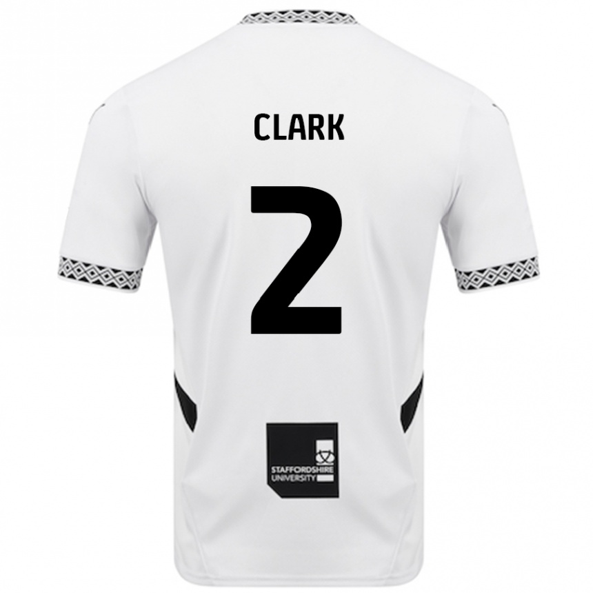 Men Football Mitch Clark #2 White Home Jersey 2024/25 T-Shirt Australia