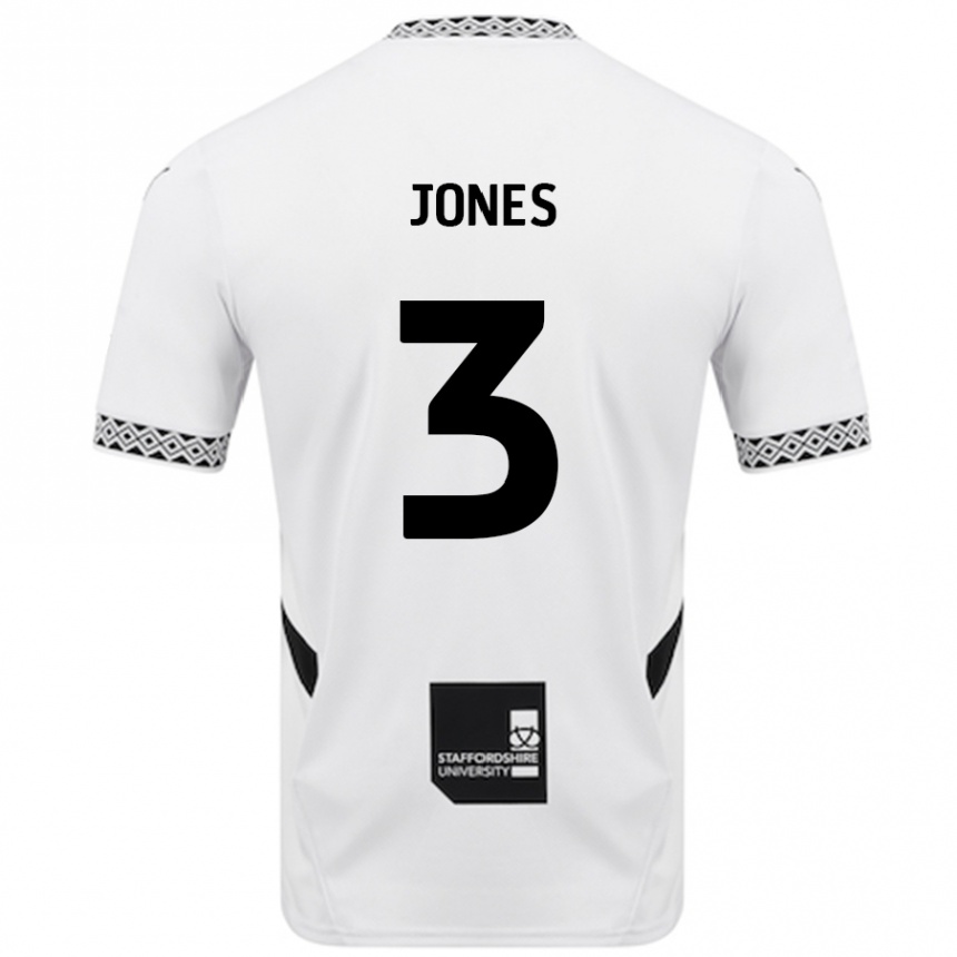 Men Football Dan Jones #3 White Home Jersey 2024/25 T-Shirt Australia