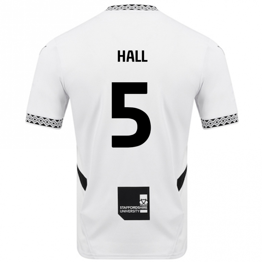 Men Football Connor Hall #5 White Home Jersey 2024/25 T-Shirt Australia