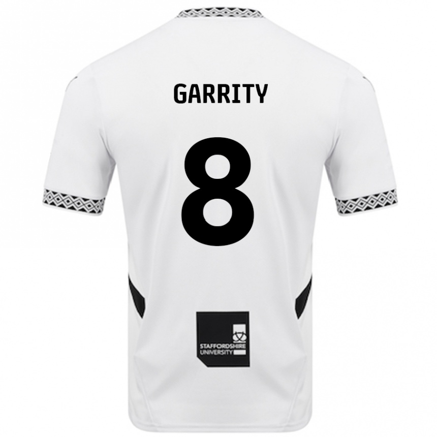 Men Football Ben Garrity #8 White Home Jersey 2024/25 T-Shirt Australia