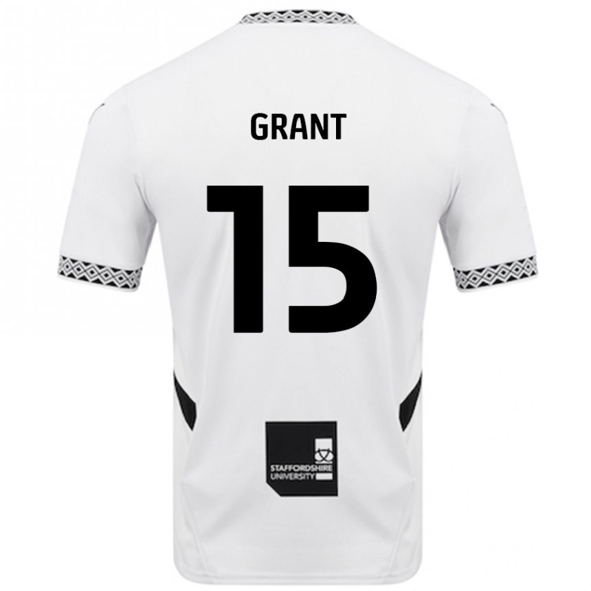 Men Football Conor Grant #15 White Home Jersey 2024/25 T-Shirt Australia