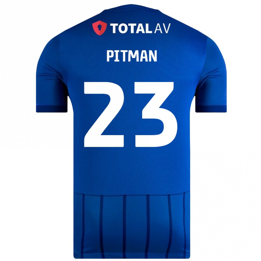 Men Football Emily Pitman #23 Blue Home Jersey 2024/25 T-Shirt Australia