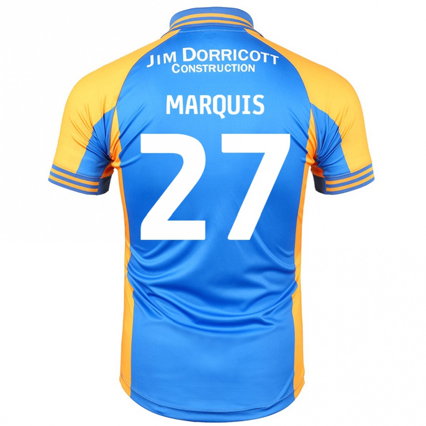 Men Football John Marquis #27 Blue Amber Home Jersey 2024/25 T-Shirt Australia