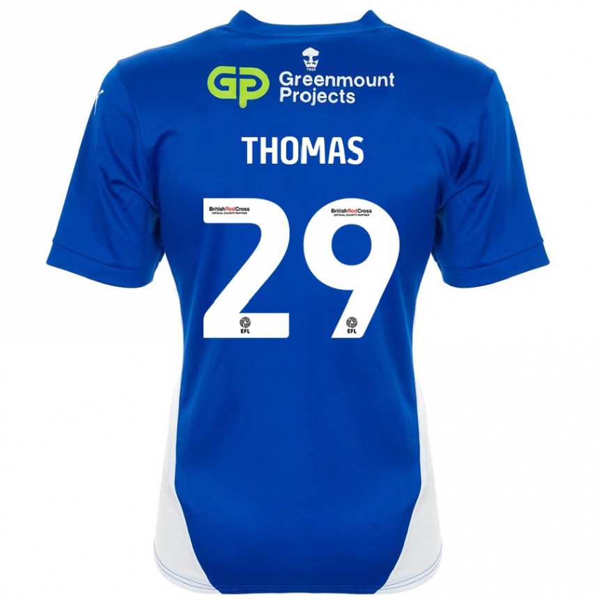 Men Football Silko Thomas #29 Blue White Home Jersey 2024/25 T-Shirt Australia