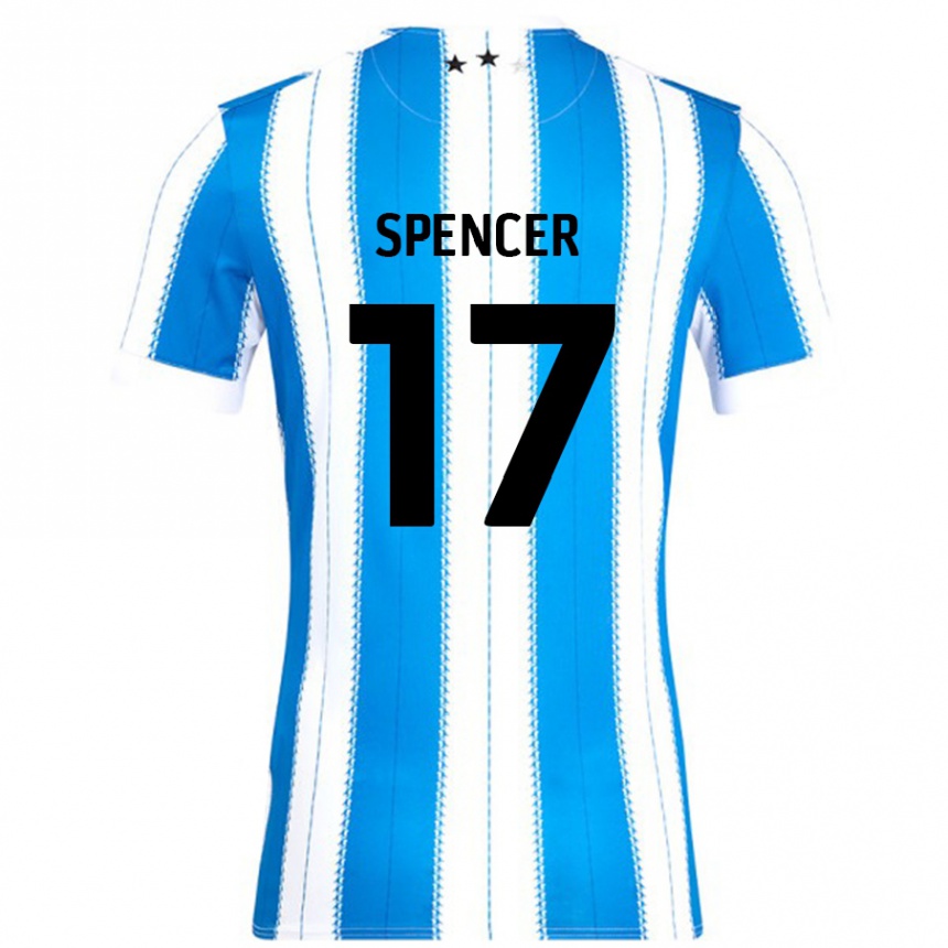 Men Football Brodie Spencer #17 Blue White Home Jersey 2024/25 T-Shirt Australia