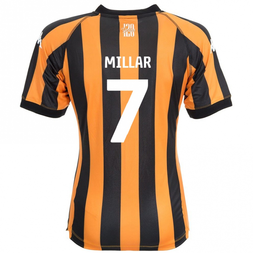 Men Football Liam Millar #7 Black Amber Home Jersey 2024/25 T-Shirt Australia