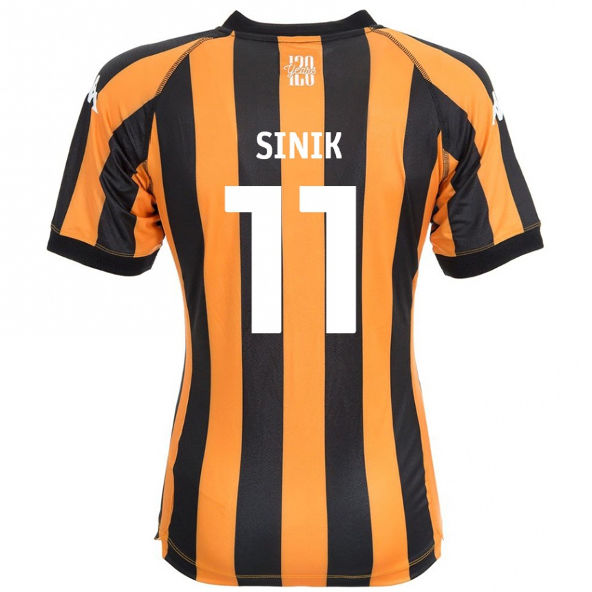 Men Football Doğukan Sinik #11 Black Amber Home Jersey 2024/25 T-Shirt Australia