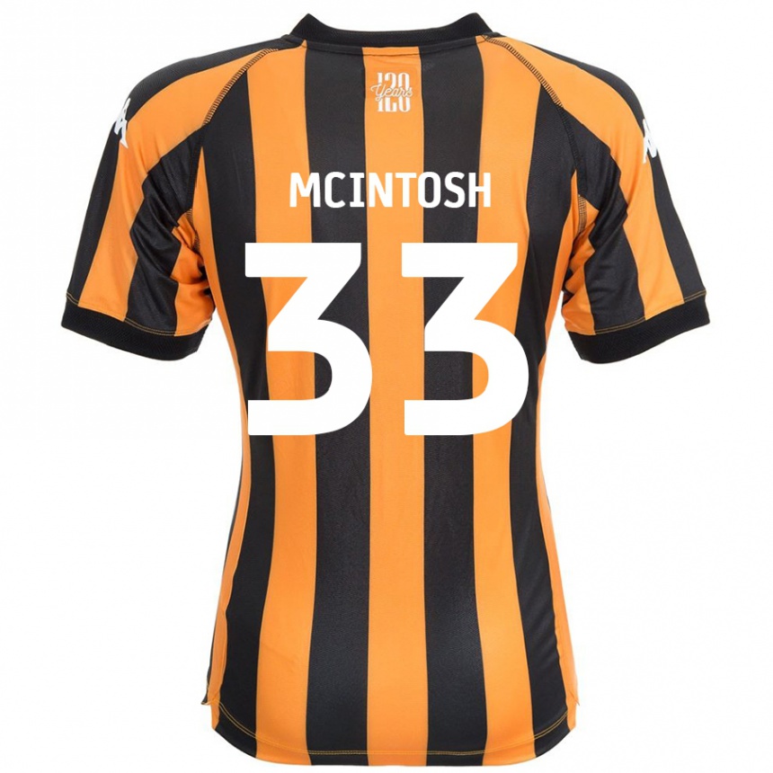 Men Football Lucy Mcintosh #33 Black Amber Home Jersey 2024/25 T-Shirt Australia