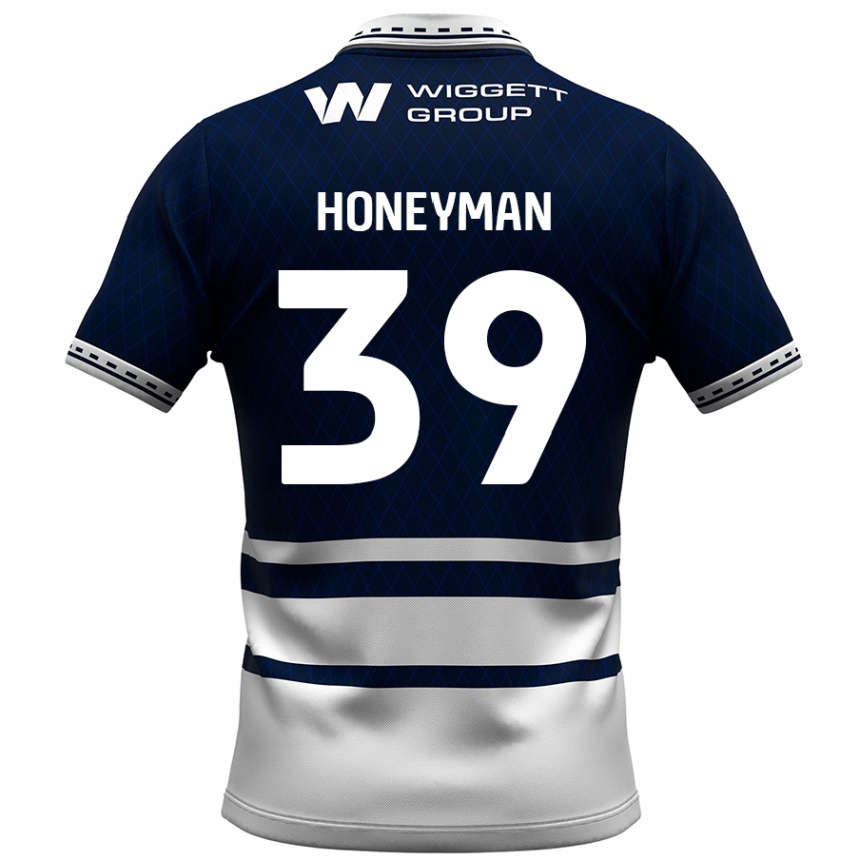 Men Football George Honeyman #39 Navy Blue White Home Jersey 2024/25 T-Shirt Australia