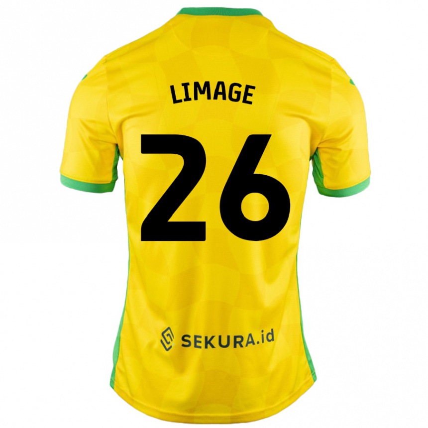 Men Football Felicity Limage #26 Yellow Green Home Jersey 2024/25 T-Shirt Australia