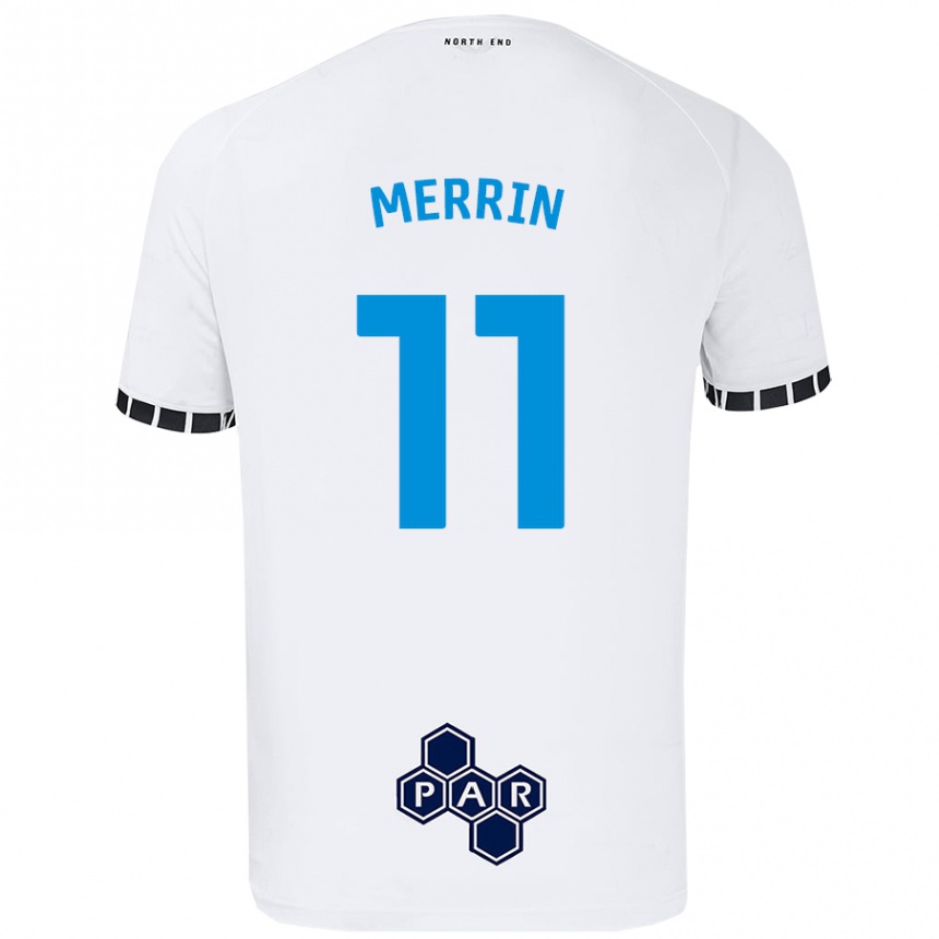 Men Football Laura Merrin #11 White Home Jersey 2024/25 T-Shirt Australia