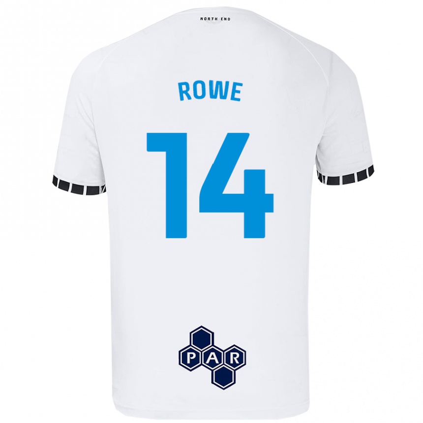 Men Football Sasha Rowe #14 White Home Jersey 2024/25 T-Shirt Australia