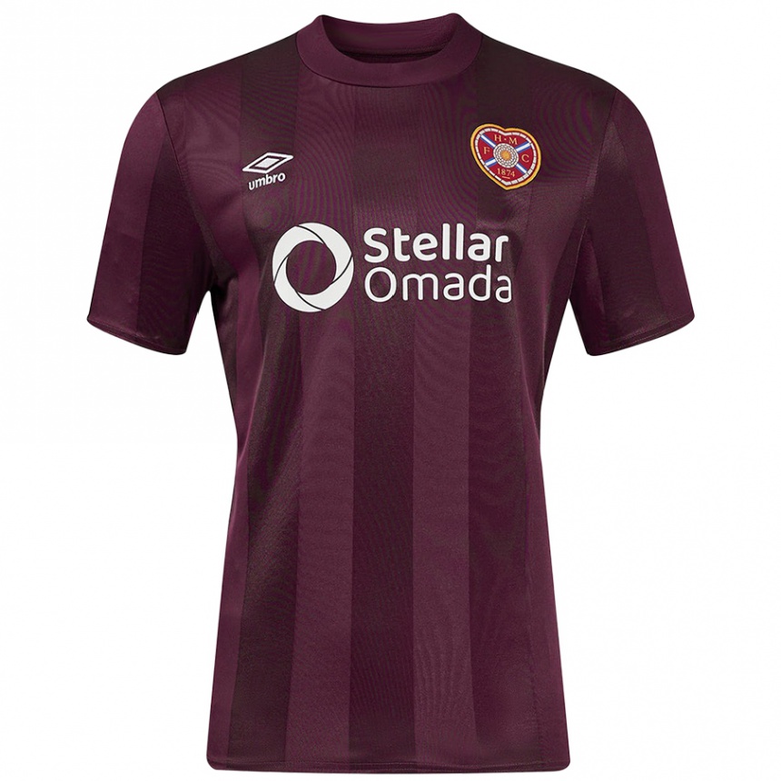 Men Football Your Name #0 Burgundy Home Jersey 2024/25 T-Shirt Australia