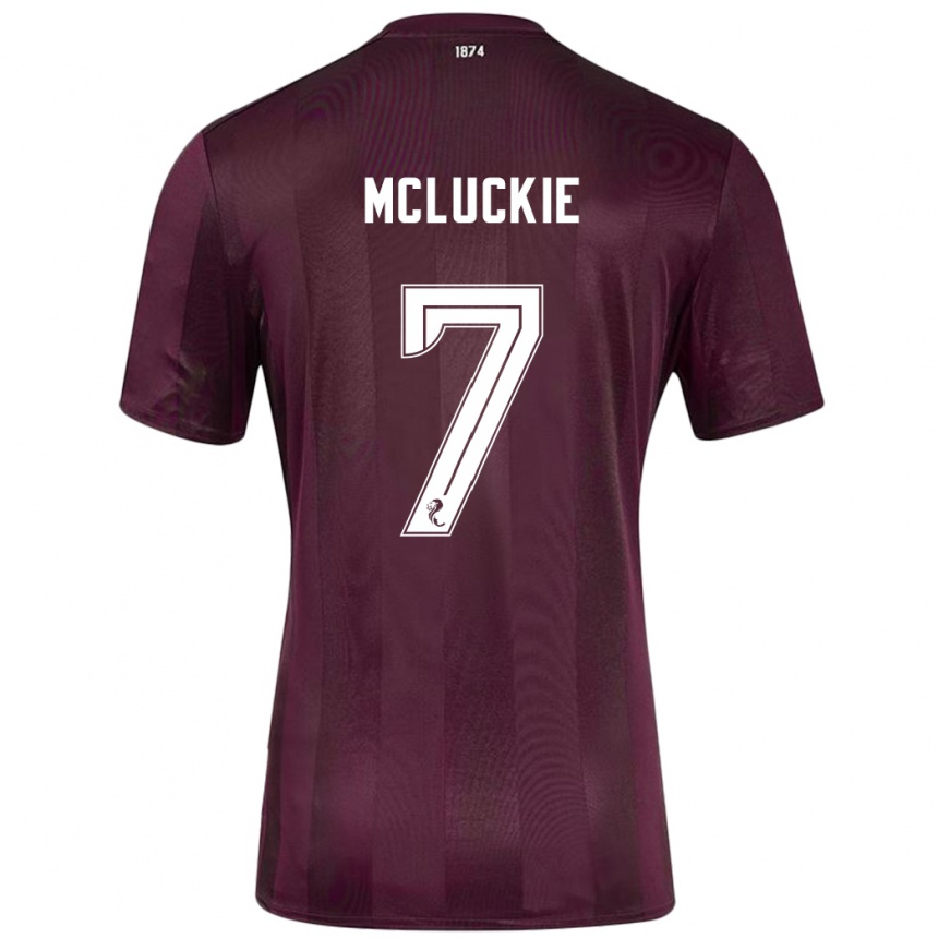 Men Football Bobby Mcluckie #7 Burgundy Home Jersey 2024/25 T-Shirt Australia