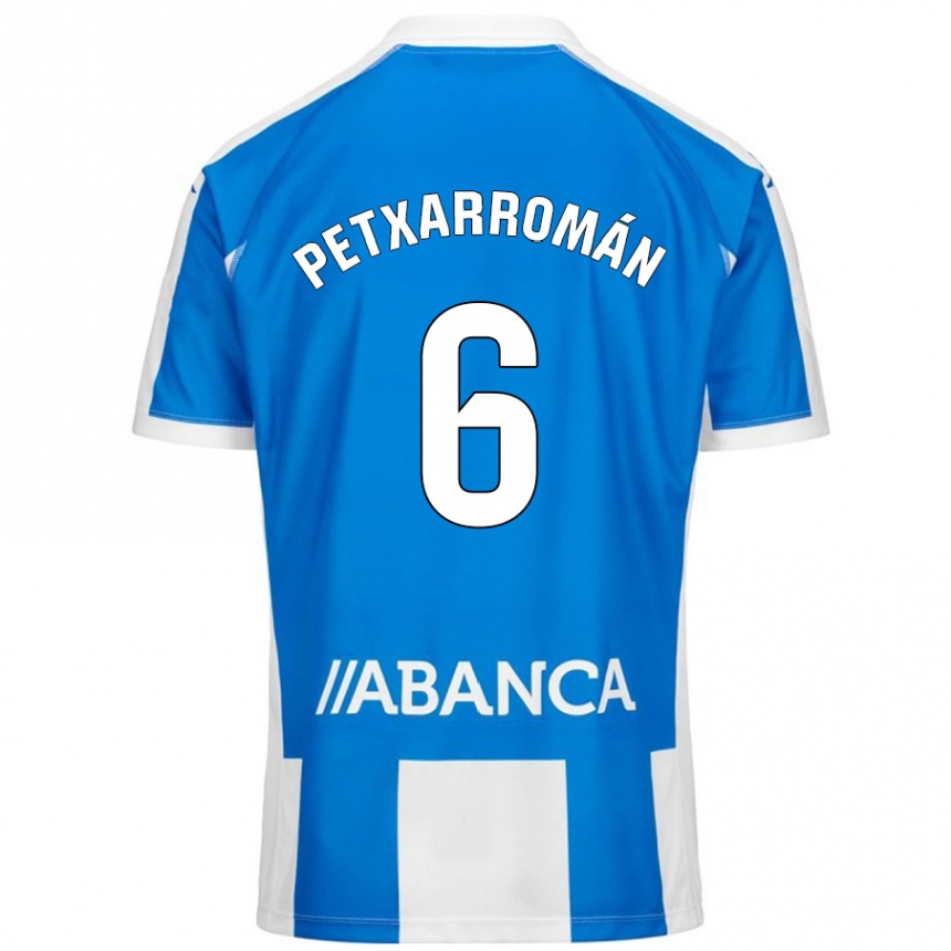 Men Football Álex Petxa #6 Blue White Home Jersey 2024/25 T-Shirt Australia