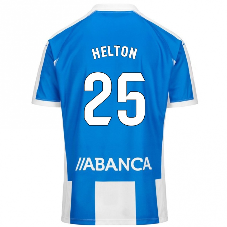 Men Football Helton Leite #25 Blue White Home Jersey 2024/25 T-Shirt Australia