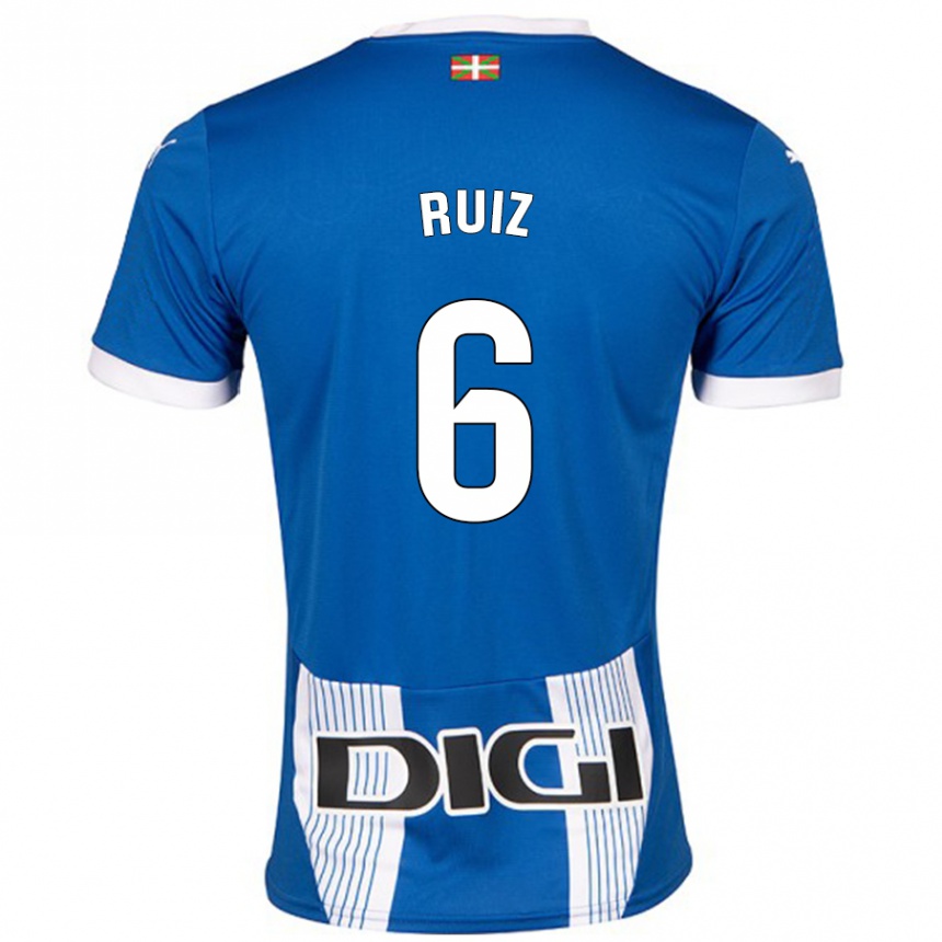 Men Football Markel Ruiz #6 Blue Home Jersey 2024/25 T-Shirt Australia