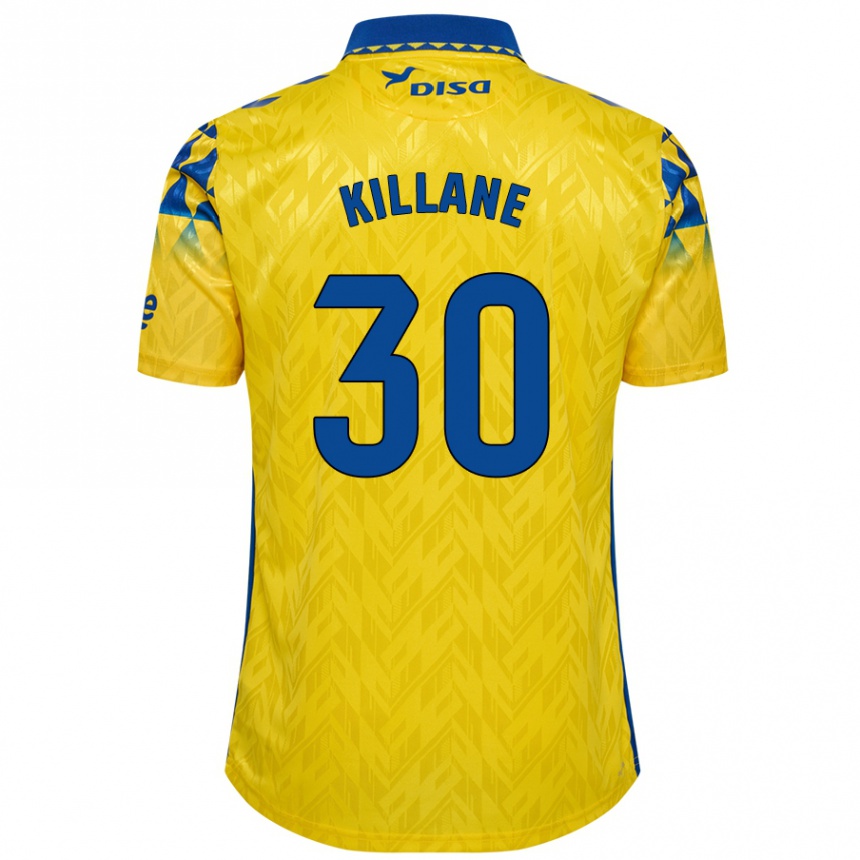 Men Football Álvaro Killane #30 Yellow Blue Home Jersey 2024/25 T-Shirt Australia