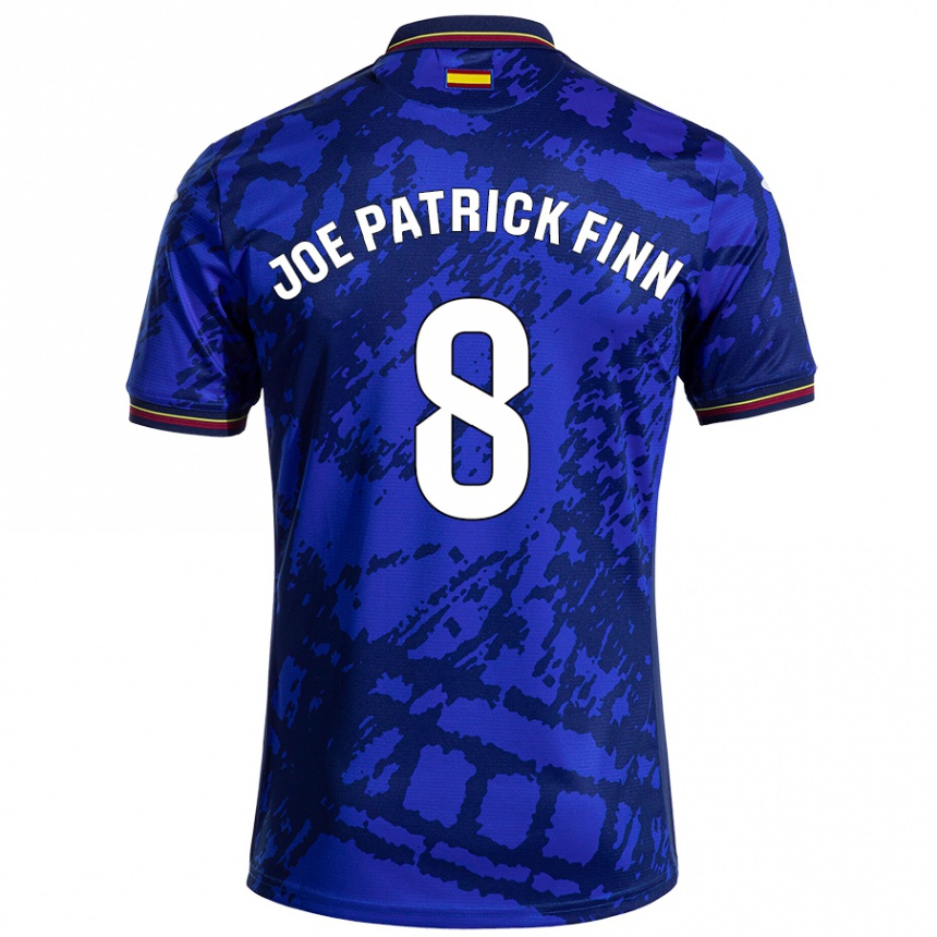 Men Football John Joe Patrick Finn #8 Darker Blue Home Jersey 2024/25 T-Shirt Australia