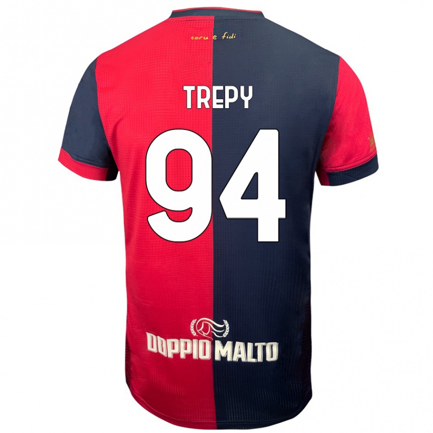 Men Football Yael Trepy #94 Red Darker Blue Home Jersey 2024/25 T-Shirt Australia