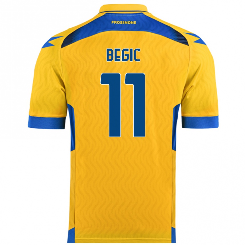 Men Football Tjas Begic #11 Yellow Home Jersey 2024/25 T-Shirt Australia