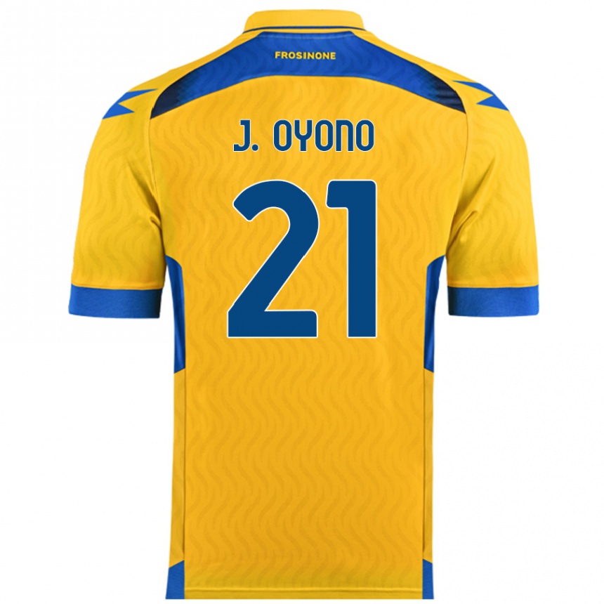 Men Football Jérémy Oyono #21 Yellow Home Jersey 2024/25 T-Shirt Australia