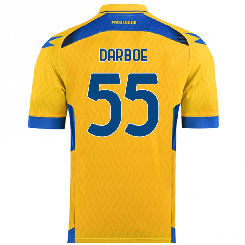 Men Football Ebrima Darboe #55 Yellow Home Jersey 2024/25 T-Shirt Australia