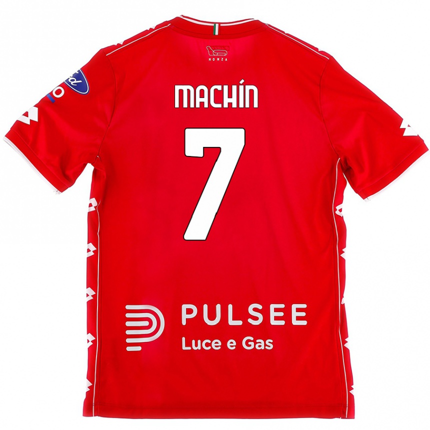 Men Football José Machín #7 Red White Home Jersey 2024/25 T-Shirt Australia