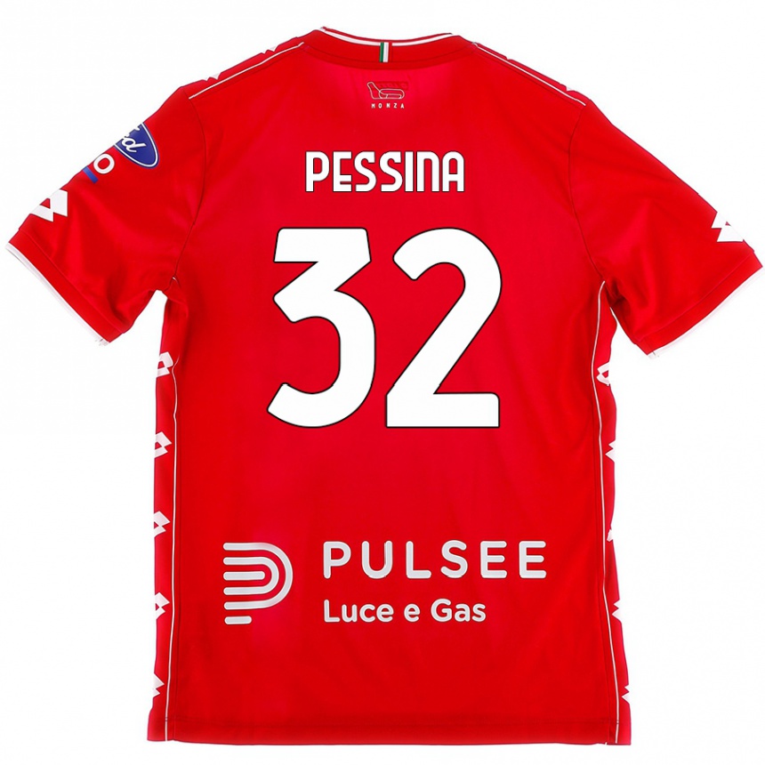 Men Football Matteo Pessina #32 Red White Home Jersey 2024/25 T-Shirt Australia