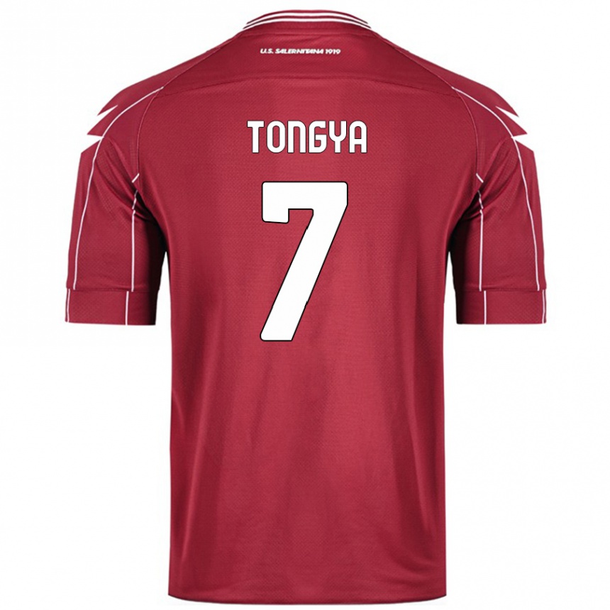 Men Football Franco Tongya #7 Burgundy Home Jersey 2024/25 T-Shirt Australia