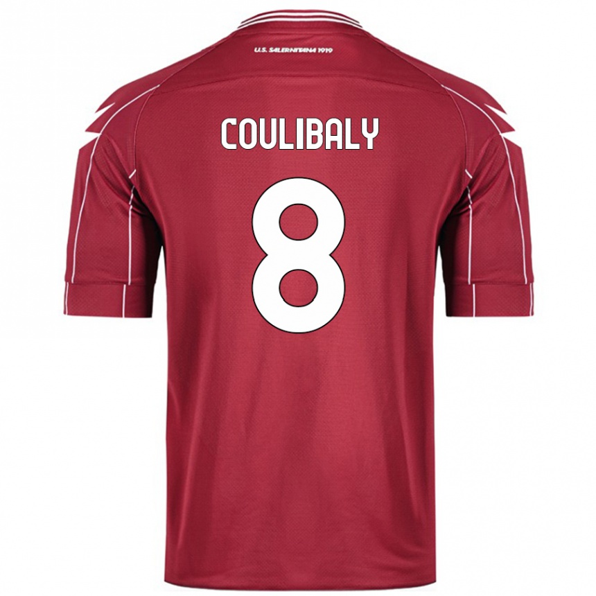 Men Football Mamadou Coulibaly #8 Burgundy Home Jersey 2024/25 T-Shirt Australia