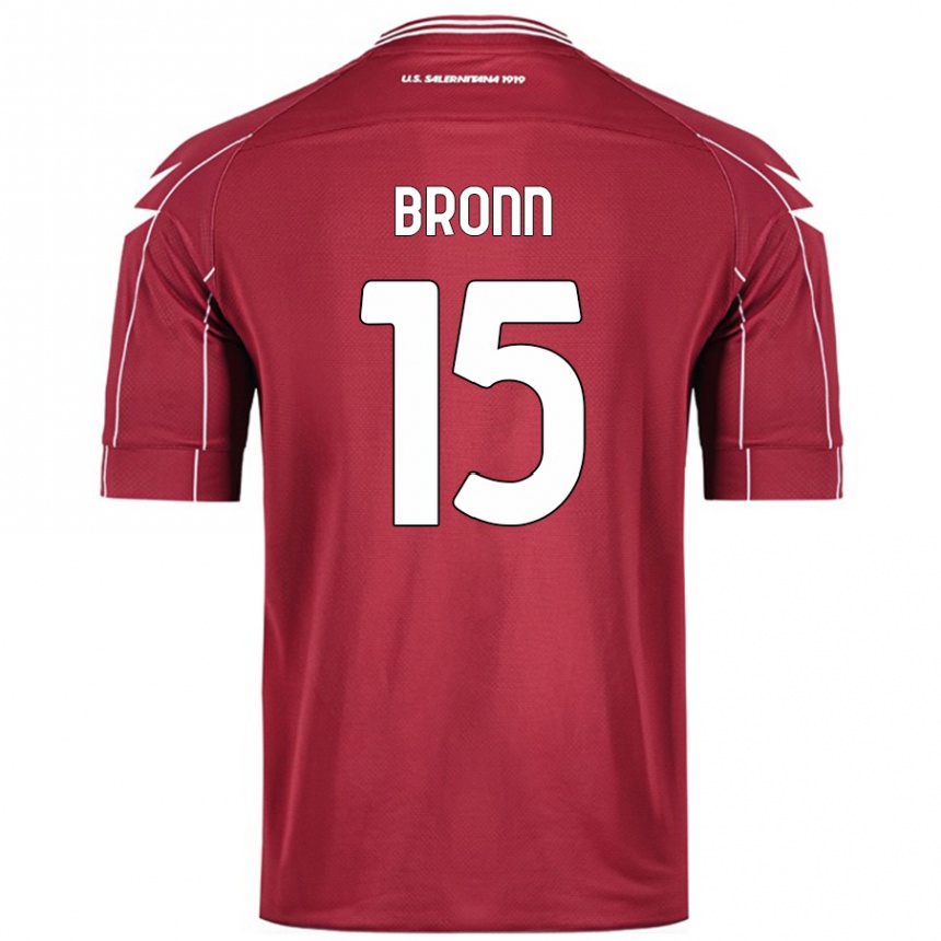 Men Football Dylan Bronn #15 Burgundy Home Jersey 2024/25 T-Shirt Australia